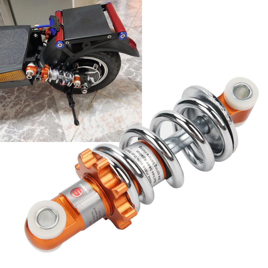 1pc Rear Shock Absorbers 400lb Motorcycle 125mm Adjustable Suspension Shocks Spring - Automotive LED Light