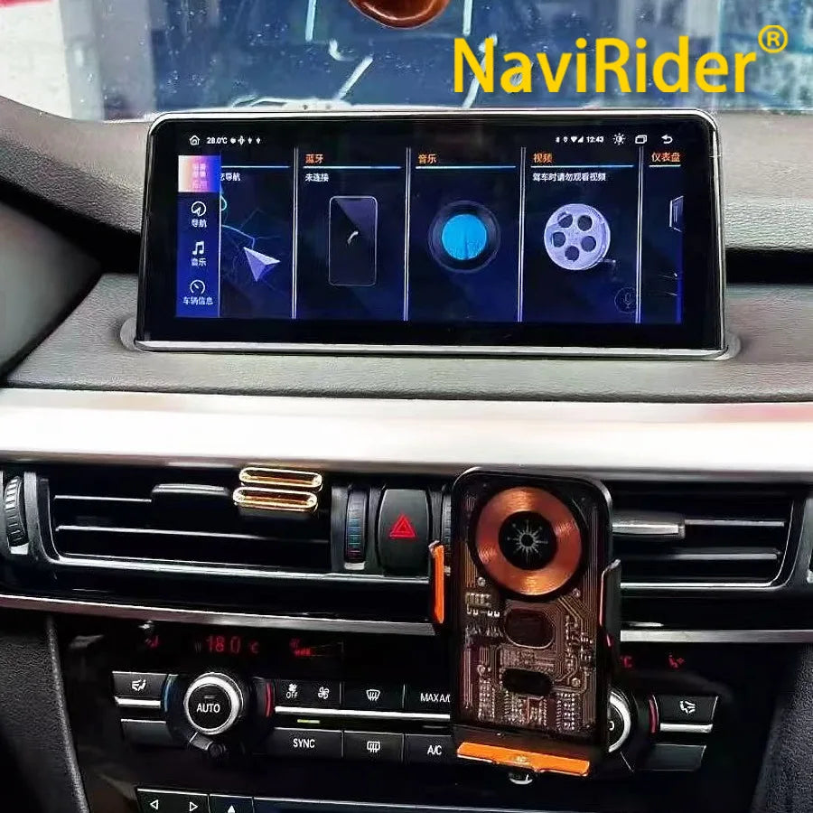 10.25Inch 8+128GB Qled Screen Android 15 For BMW X5 F15 2014-2016 Auto Car Radio Wireless  | AUTOKITSHOP