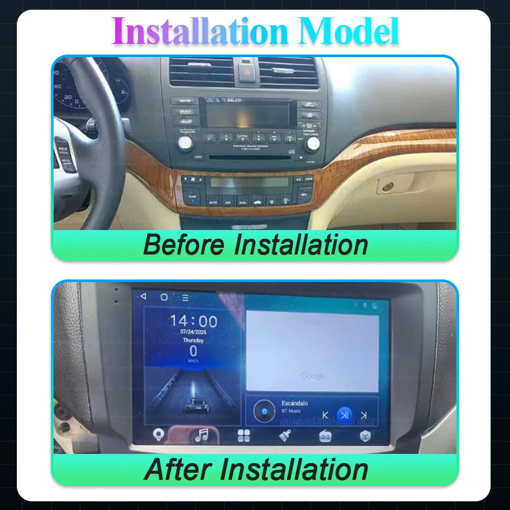 Car Radio Android 16 For Honda Accord Acura Tsx 2004 2005 2006 2007 2008 Multimedia Video  | AUTOKITSHOP