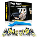 LED Interior Light Kit for Audi A3 S3 RS3 8P 8V 8L 1996-2022 - Canbus Dome Map Door Trunk Bulbs | AUTOKITSHOP