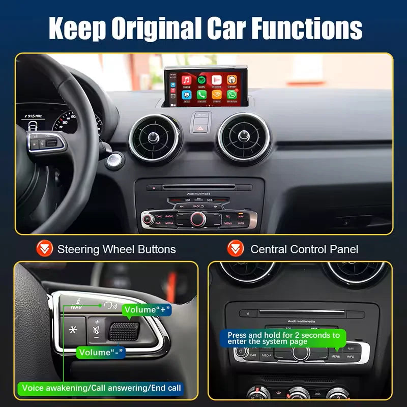 CARABC Wireless Carplay module for Audi A1 Q3 RMC HN+ 2009-2018 Year Support Android Auto  | AUTOKITSHOP