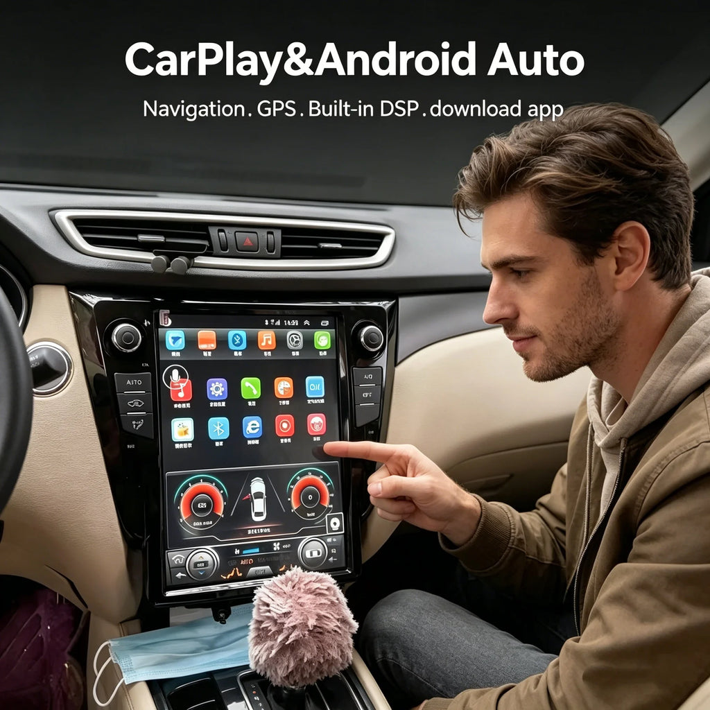 12.1 inch For Nissan X-Trail J11 Qashqai Rouge 2013-2018 CarPLay Android Multimedia GPS Na
