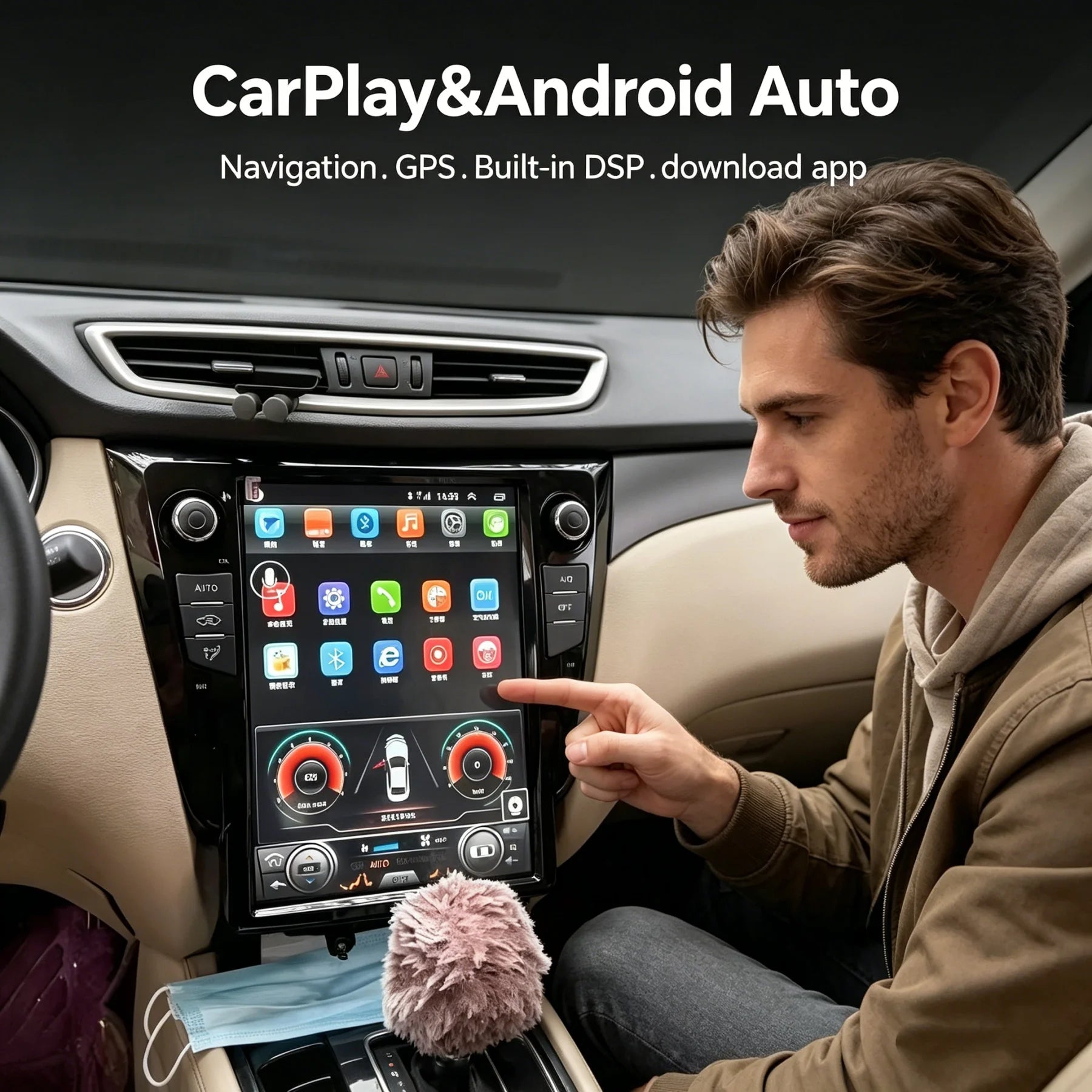 12.1 inch For Nissan X-Trail J11 Qashqai Rouge 2013-2018 CarPLay Android Multimedia GPS Na
