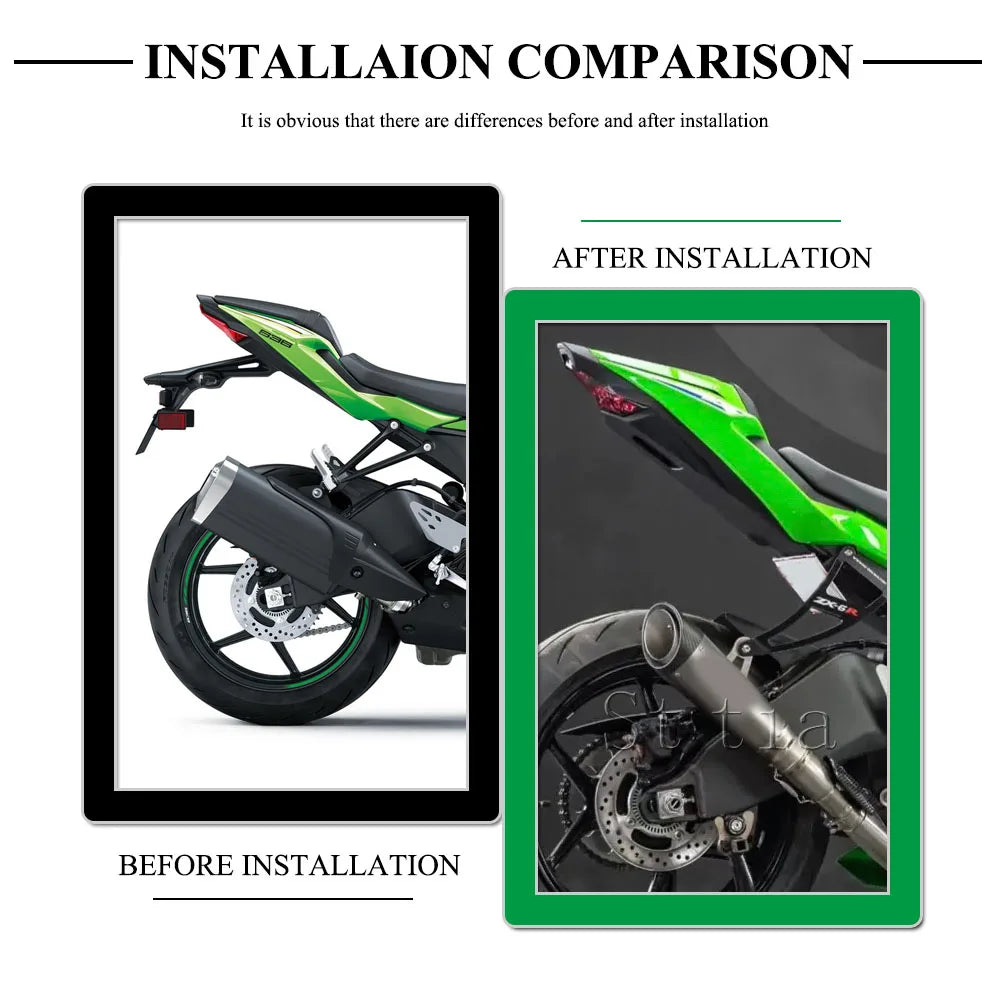 ZX 6R ZX6R Motorcycle License Plate Holder Bracket Fender Eliminator For KAWASAKI NINJA ZX-6R 20 - Automotive LED Light
