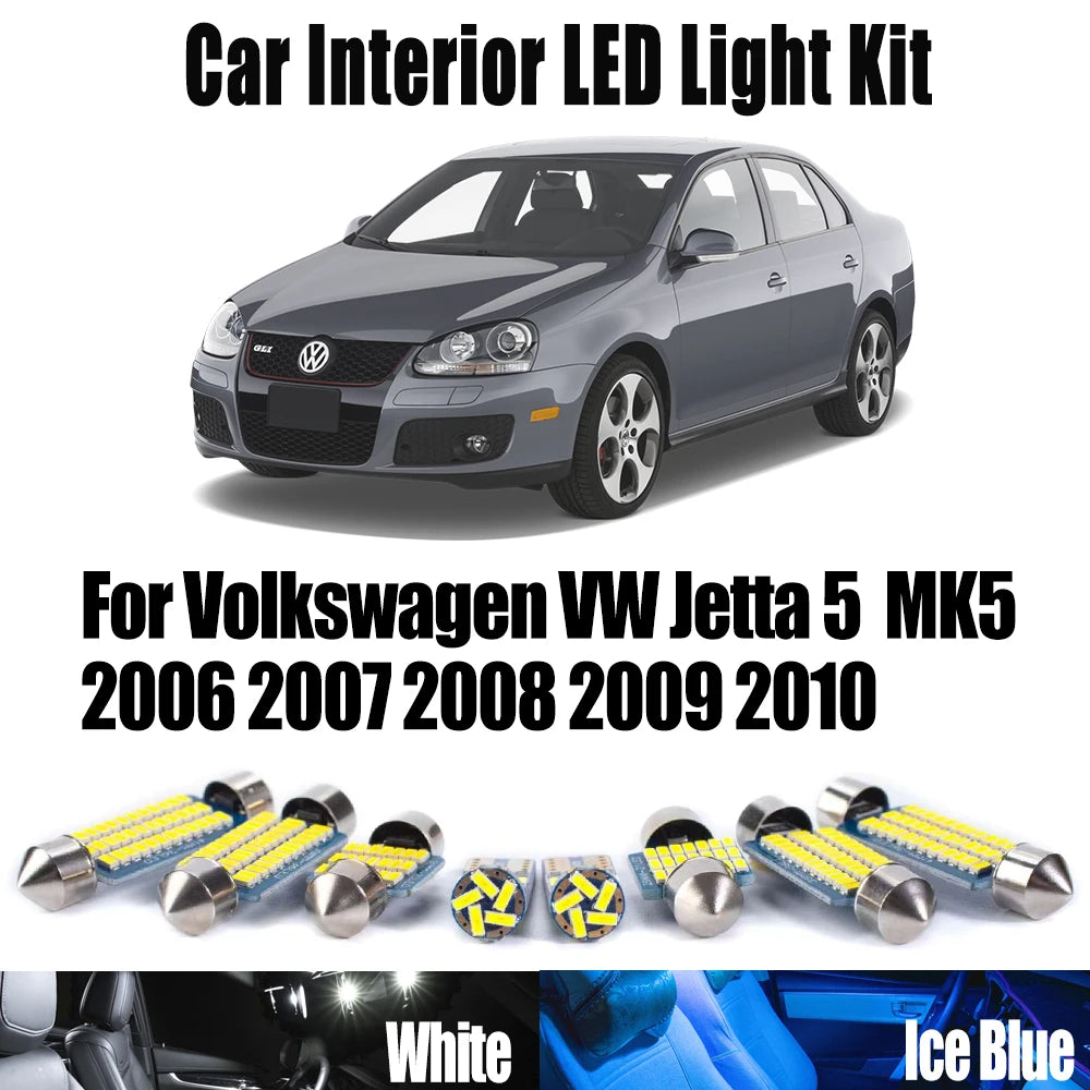 14-Piece LED Interior Light Kit for Volkswagen VW Jetta 5  MK5 - Canbus Error-Free Bulbs | AUTOKITSHOP