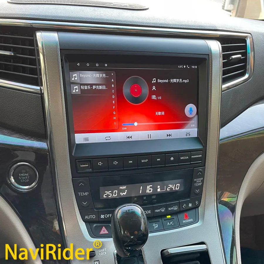 Android 15 Wireless CarPlay Car Radio For Toyota Vellfire 2011 2014 Alphard 20 A20 GPS Mul