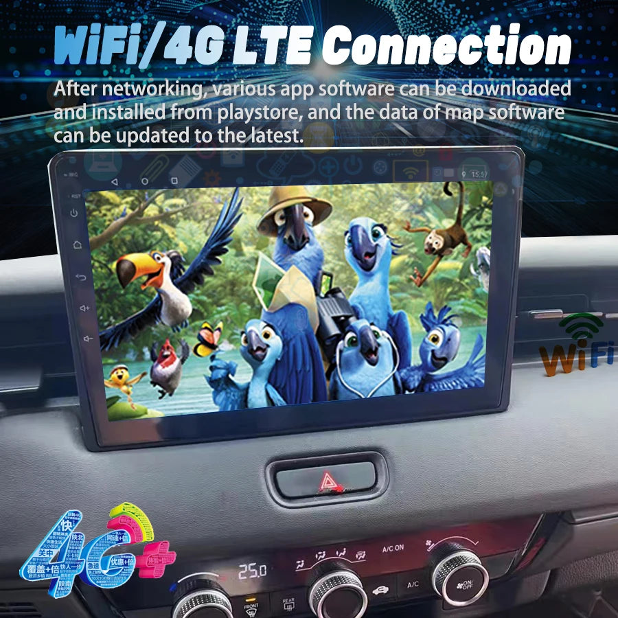 9inch Radio Car Multimedia Video Player For Toyota Vezel 2023 2024 Android CarPlay Navigat