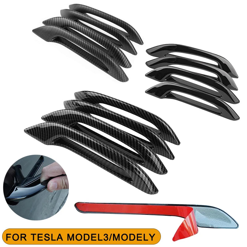 Bonding Car Door Handle Protection Cover For Tesla Model 3 Model Y 2021-23 Car F for Tesla Model Y Model 3 - Automotive
