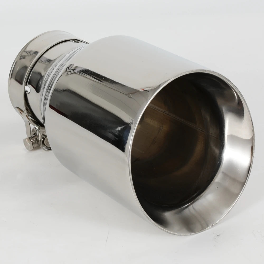 1 Piece Newest Style Top Quality 304 Stainless steel Universal Exhaust System End Pipe+Car Exhau - Automotive LED Light