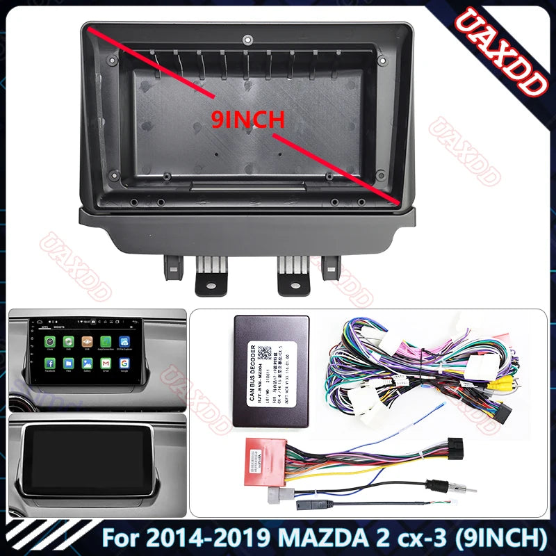 For 2014-2019 MAZDA 2 CX-3 9INCH Car Radio Android Stereo Audio Screen Multimedia Video Pl