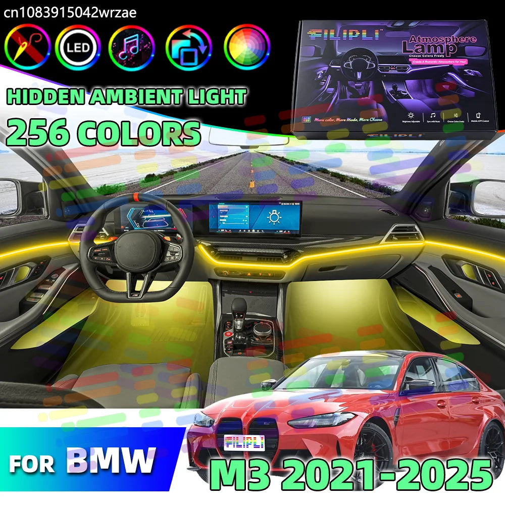 64 RGB - Ambient Light - for BMW G81 G80 M3 - App Control - Car Interior Lighting | AUTOKITSHOP