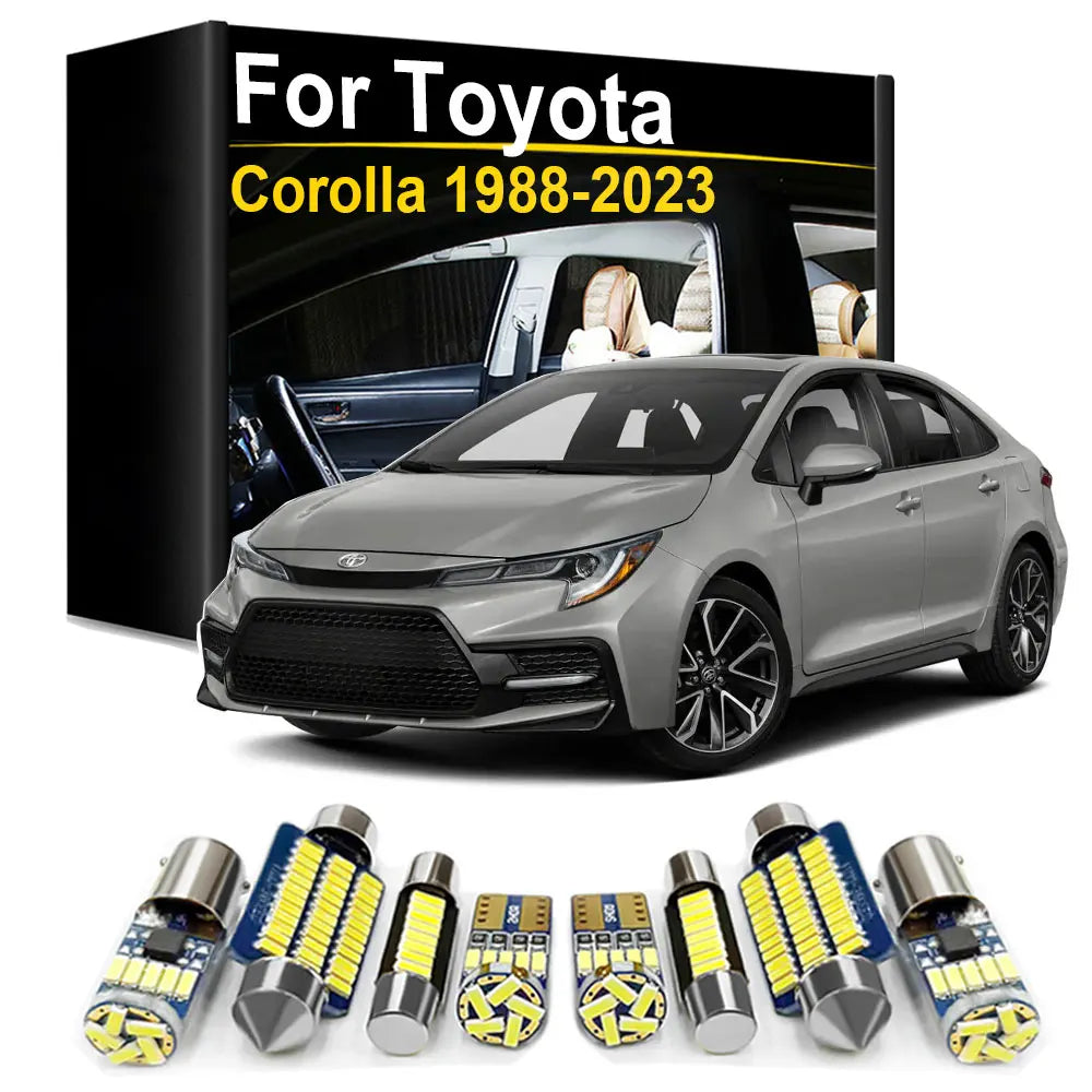 LED Interior Light Kit for Toyota Corolla 1988- 2015 - Canbus Dome Map Door Trunk Bulbs | AUTOKITSHOP