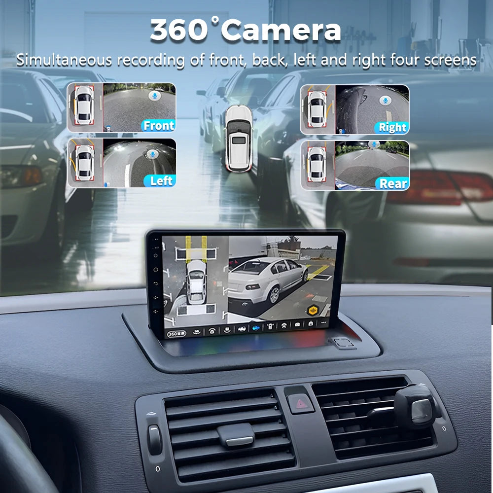 Android 16 Carplay Auto Car Radio For VOLVO C30 S40 C70 2006-2009 2010 2011 2012 GPS Navig