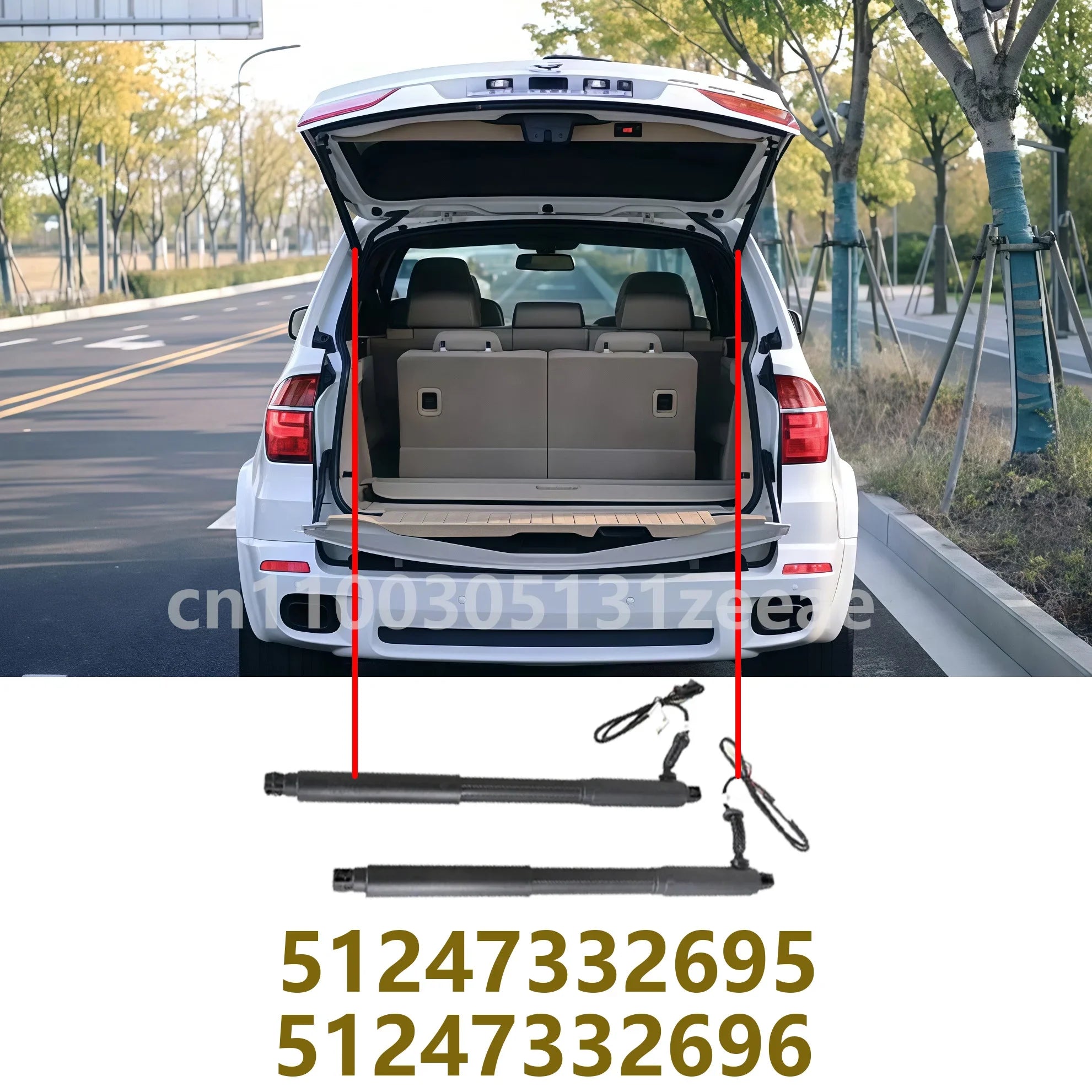51247332695 51247332696 Power Hatch Lift Support Rear Tailgate Power Lift Support Double p | AUTOKITSHOP