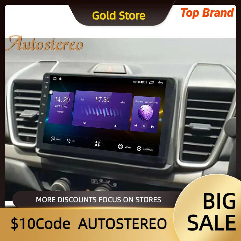Carplay Android13 Car Media Player GPS Navigation For Honda City 2021 2022-25 Auto Radio S
