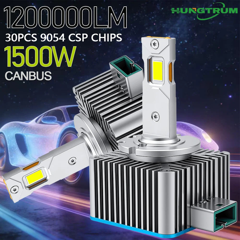 D1S D3S LED Headlight Bulbs 120000LM Canbus HID D2S D4S D8S D1R D2R D3R Led Car Lights Sup