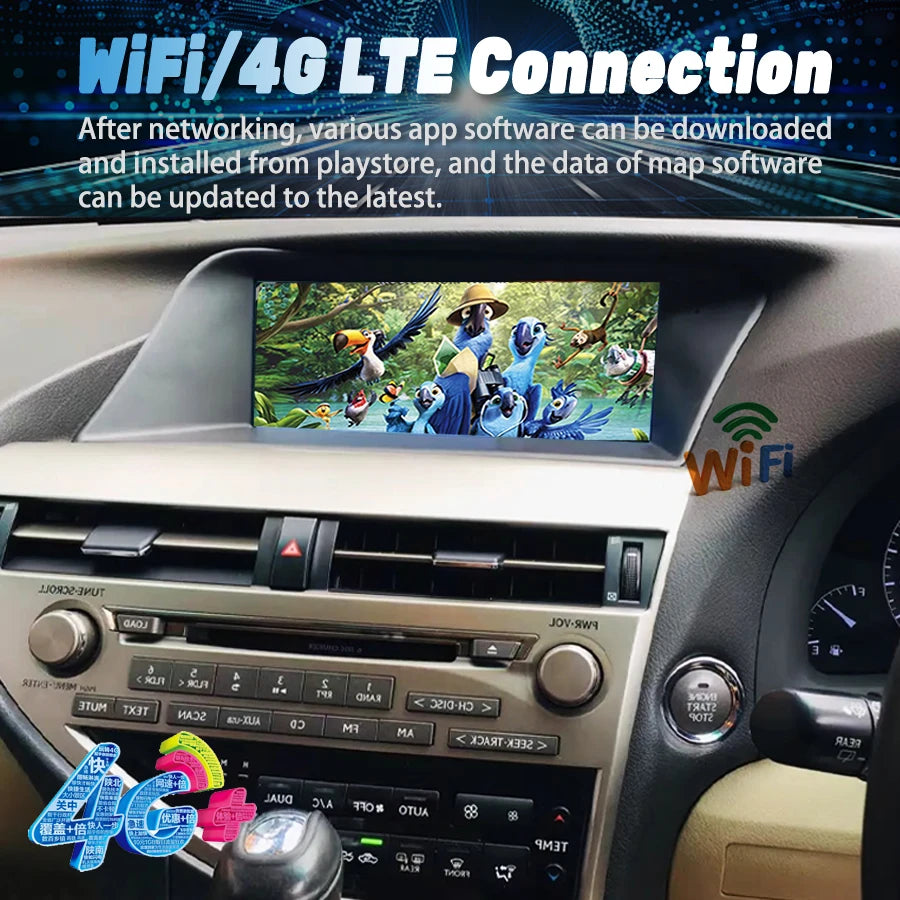 Wireless Carplay Touch Screen For LEXUS RX270 RX350 2009 - 2015 GPS Navi BT 2Din Android 1