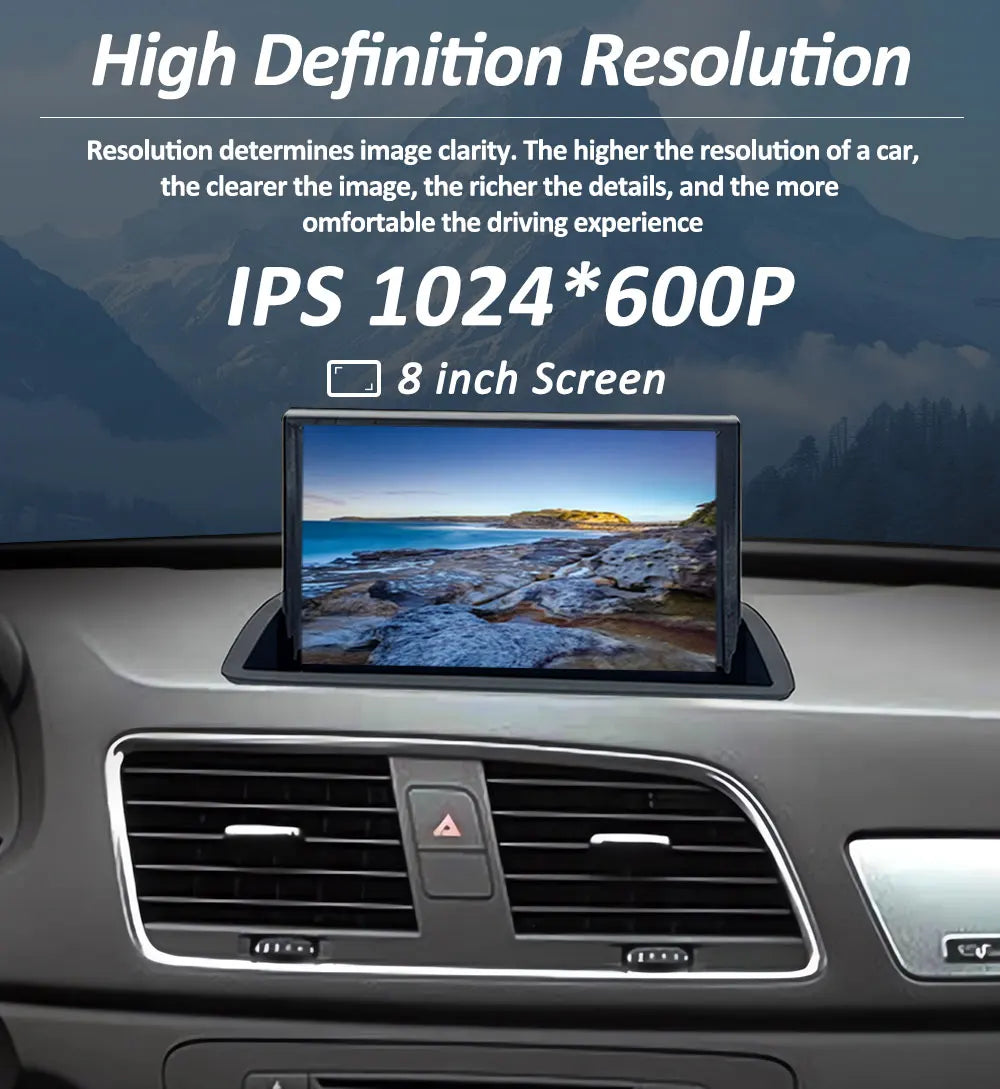 Audio DSP Stereo GPS Navi 8 inch Android 15 System for Audi Q3 2011 2012 - 2018 Carplay Ca