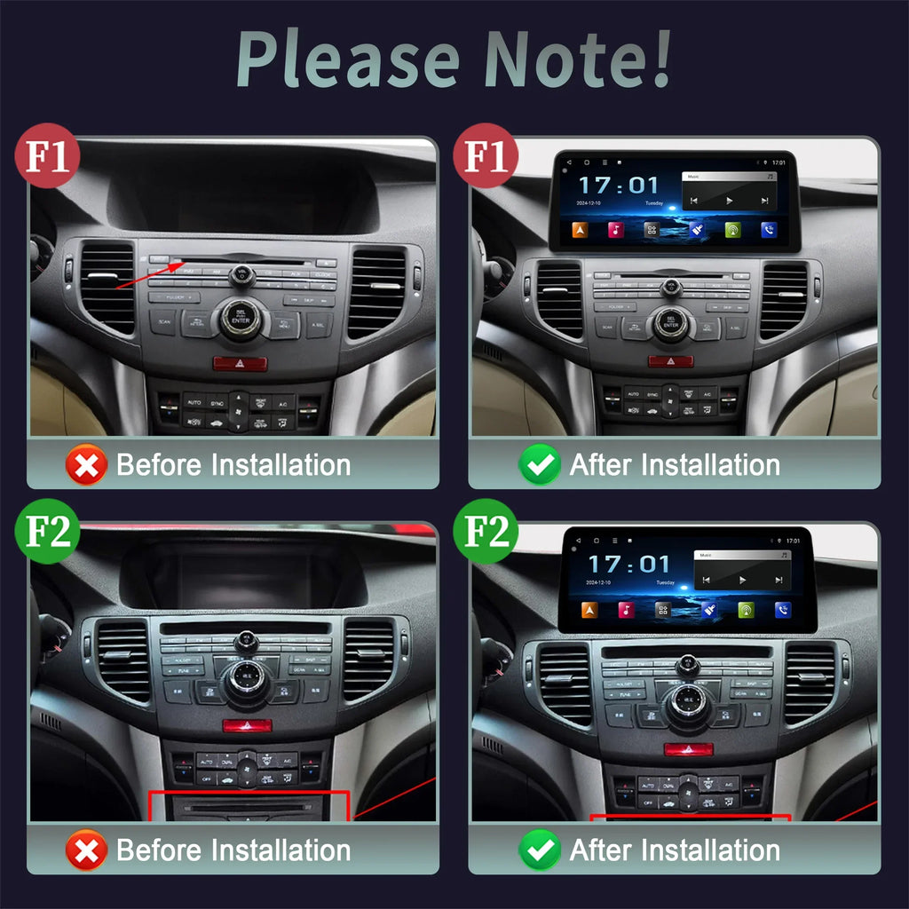 12.3inch For Honda Accord 8 Europe Spirior 2009-2013 Car Radio Multimedia Navigation Wirel