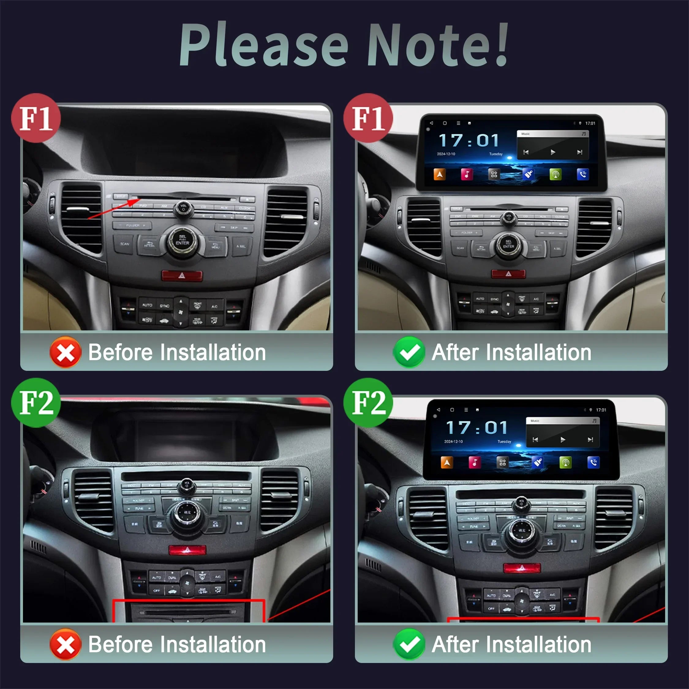 12.3inch For Honda Accord 8 Europe Spirior 2009-2013 Car Radio Multimedia Navigation Wirel
