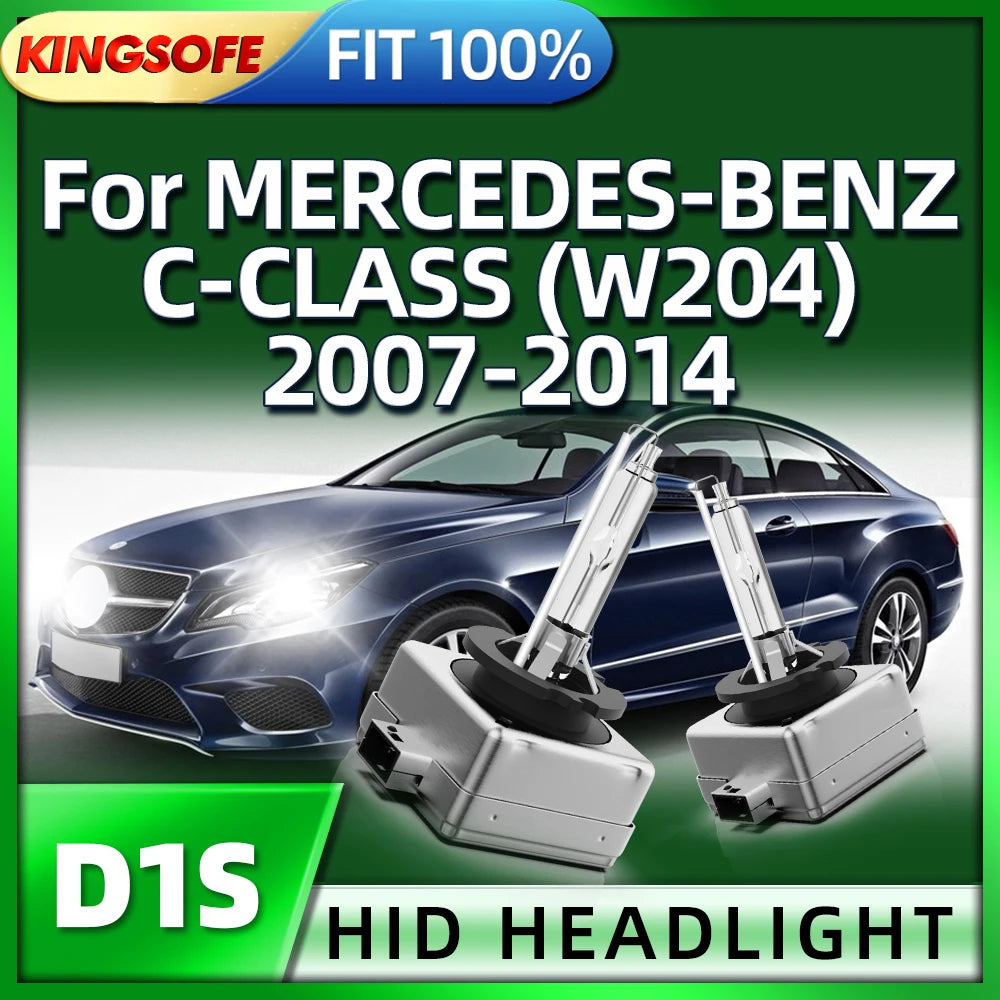 KINGSOFE D1S Xenon 35W HID Bulb Lamp Car Headlight 6000K For MERCEDES-BENZ C-CLASS W204 20