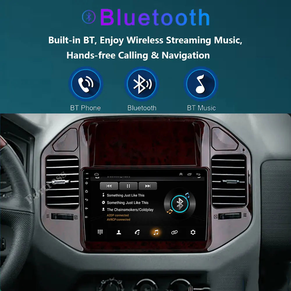 For Mitsubishi Pajero 3 V70 V60 1999 - 2006 Car Radio Multimedia Video Player Navigation S