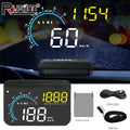 M12 HUD Windshield Projector OBD+GPS Car Head Up Display Speedometer Reflective Water temp RPM V - Automotive LED Light