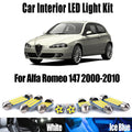 9-Piece LED Interior Light Kit for Alfa Romeo 147 2000-2008 - Canbus Dome Map Door Trunk Bulbs | AUTOKITSHOP