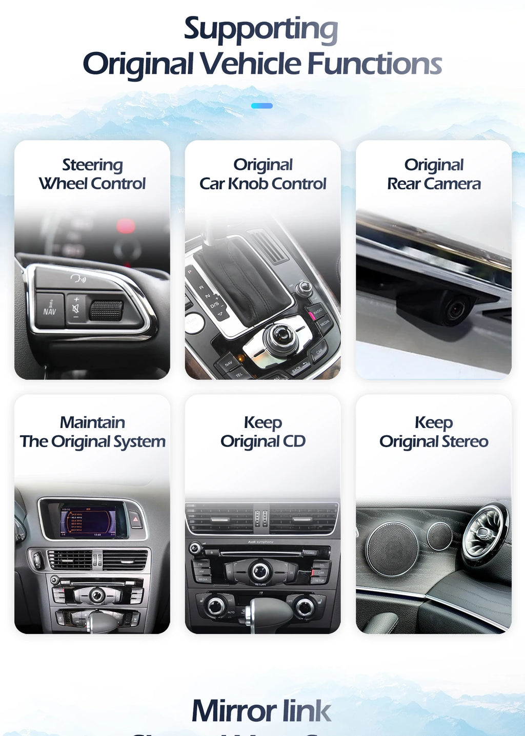 For Audi Q3 2013 - 2018 Wireless Carplay 4G Android 15 GPS Navigation Car Video Multimedia