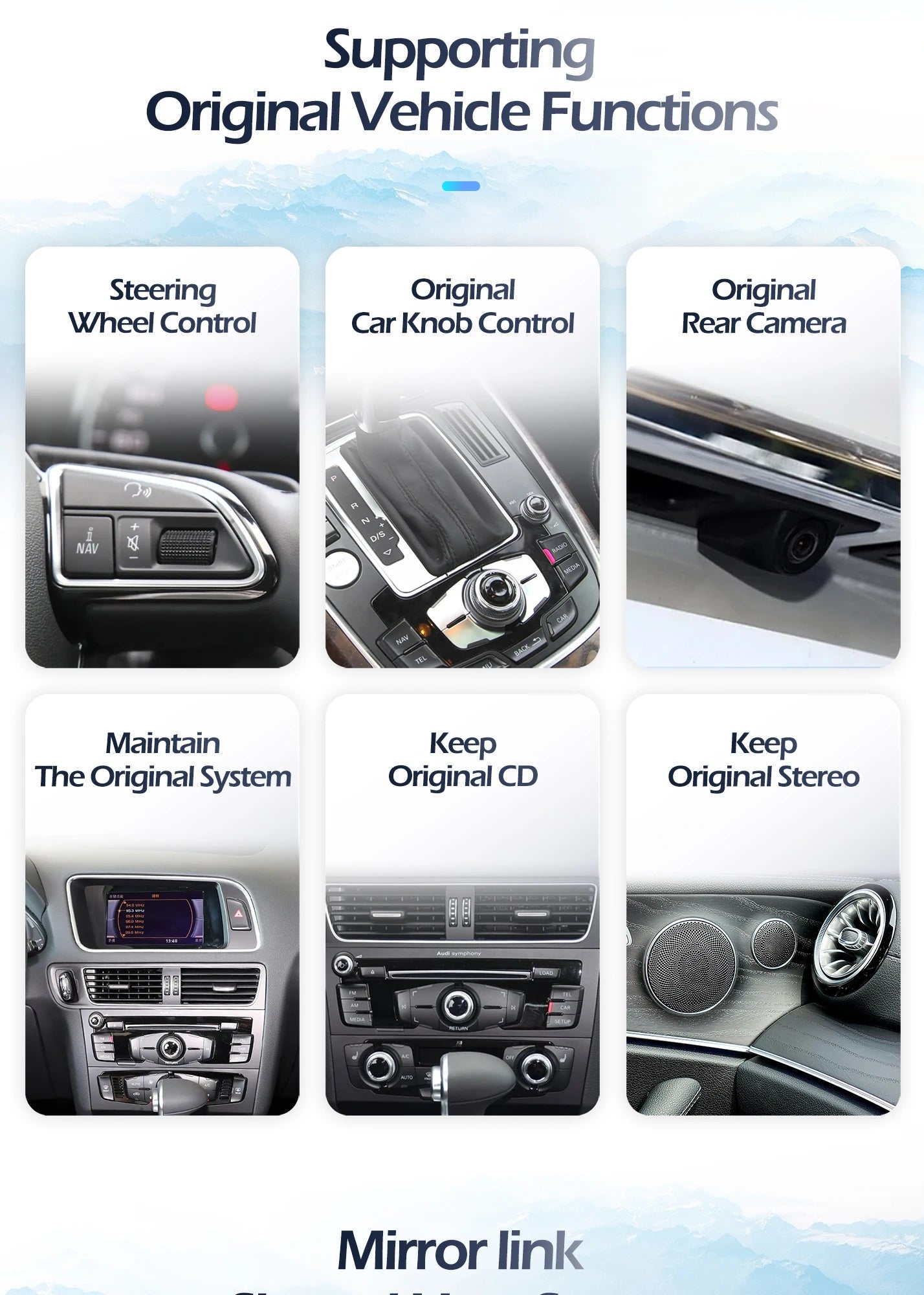 For Audi Q3 2013 - 2018 Wireless Carplay 4G Android 15 GPS Navigation Car Video Multimedia