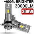 Mini H7 LED Headlight Bulbs CANBUS 30000LM 300W Car Turbo Driving Headlamp Error Free 6000