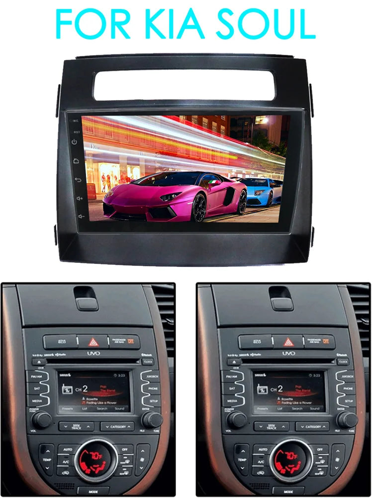 128GB Rom Car Radio Multimedia Video Player For Kia Soul Android 13 2011 2012 2013 GPS Nav