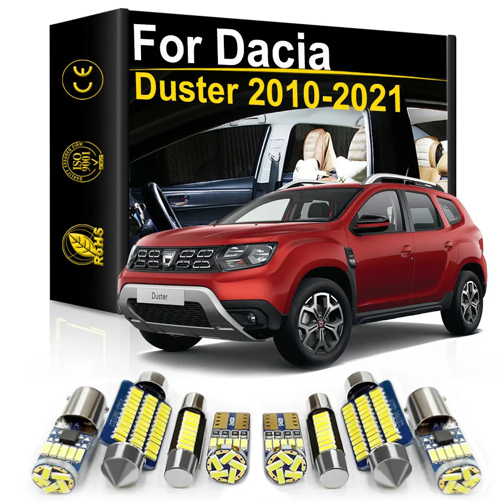 LED Interior Light Kit for Dacia Duster 1 2 - Canbus Error-Free Bulbs | AUTOKITSHOP