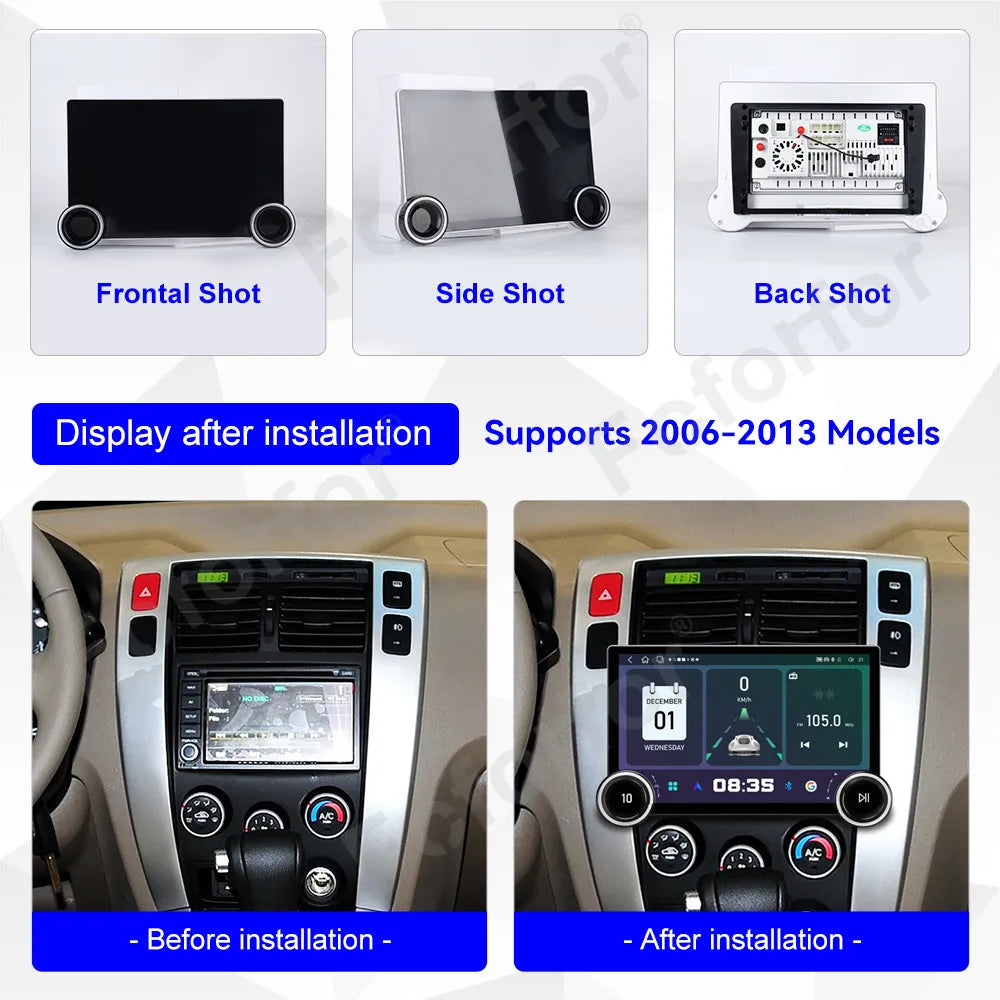 Elite Upgrade Android 15 Advanced 11.5 Inch HD Touch GPS Multimedia Player Wireless CarPla