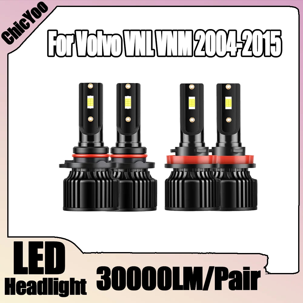 30000LM High Low Beam 9005 H11 LED Headlight Bulbs 150W High Power 6000K Super White LED F