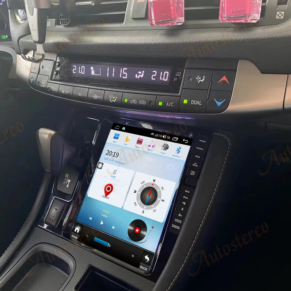 9'' 8+256GB Android 12 For Lexus CT200 CT200H CT 2011-2022 Car Tesla Radio Multimedia Play
