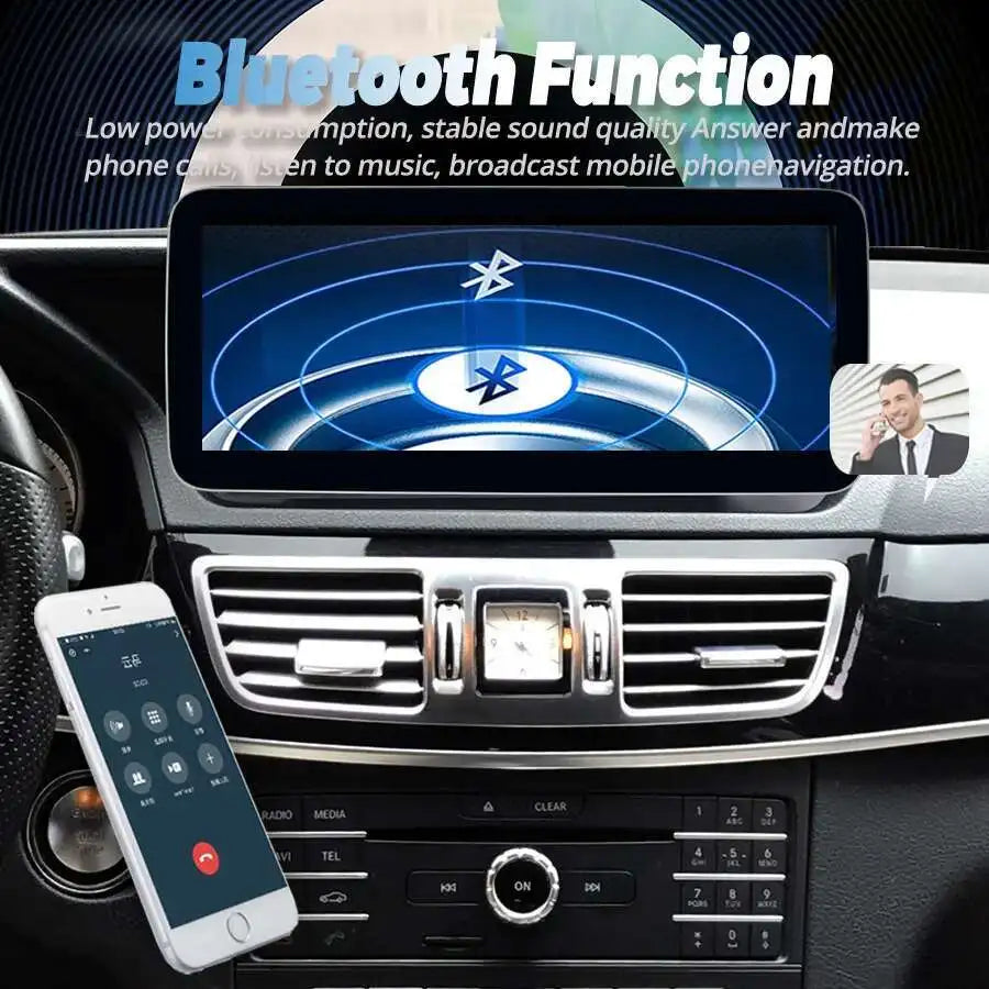 Android 13 Touch Screen Car Radio Multimedia Video Player GPS Navigation For Benz E Class