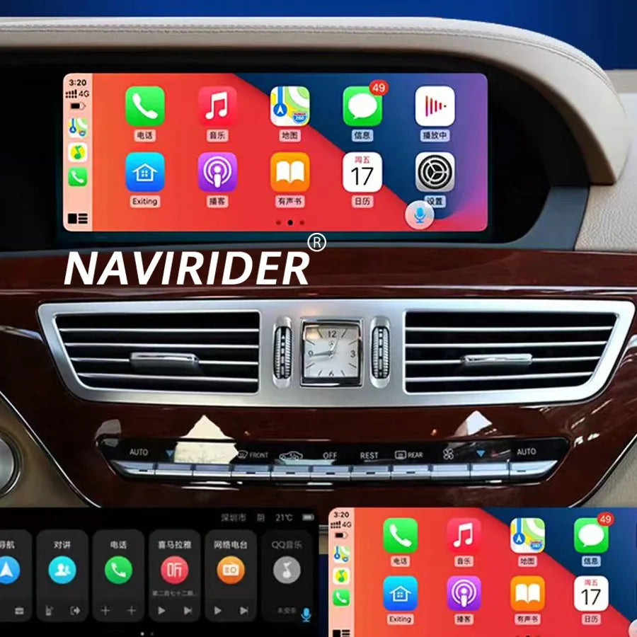 RHD LHD 1920*720 Android14 Screen For Benz S Class S250 S280 S320 S350 S400 S500 S600 W221 | AUTOKITSHOP