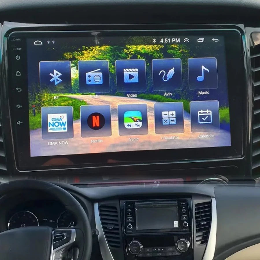 For Mitsubishi Pajero Sport 2017 Android Radio Navigation GPS Touch Screen Stereo Car Mult