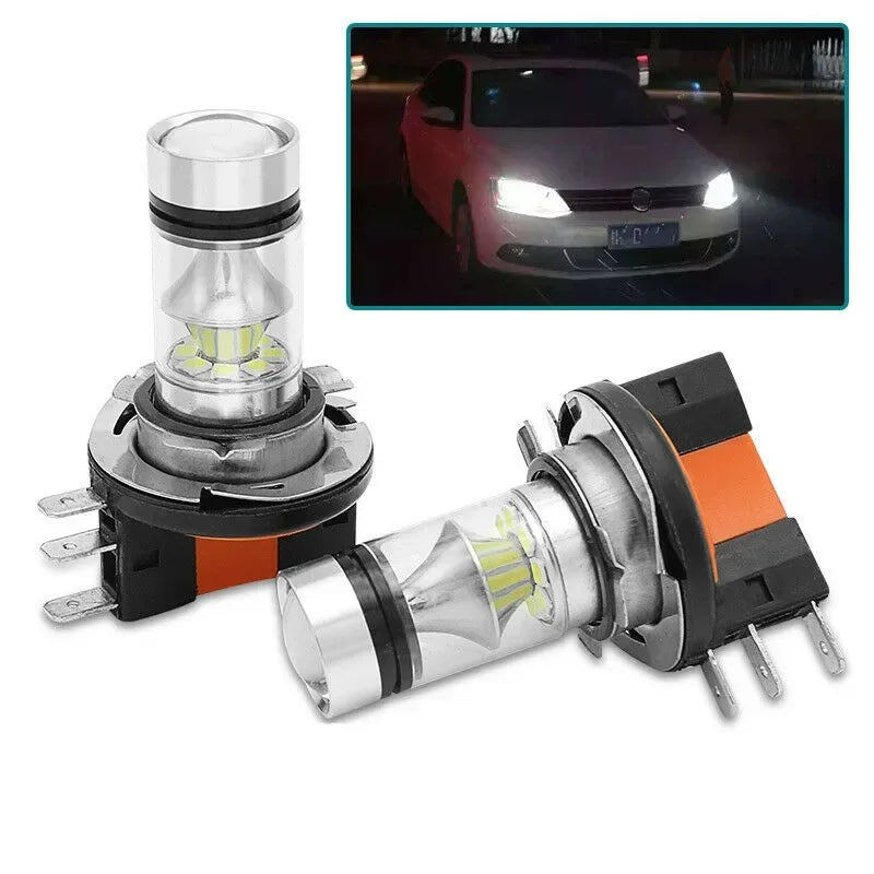 H15 LED Headlight Bulbs 6000K 20SMD High Beam DRL Bulbs Kit For Car Down Light H1 H3 H4 H6