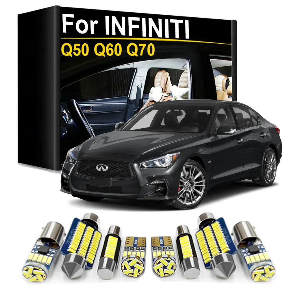 LED Interior Light Kit for Infiniti Q50 Q60 Q70 1990- 2003 - Canbus Dome Map Door Trunk Bulbs | AUTOKITSHOP