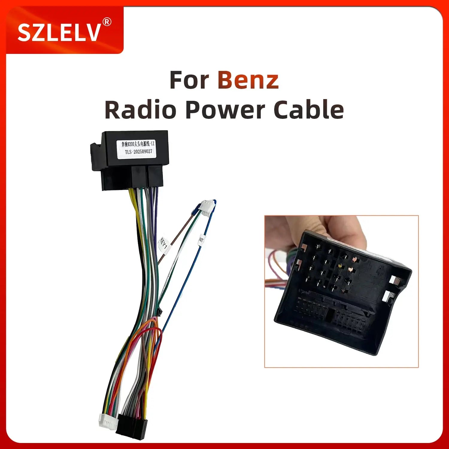 Car Radio Power Cable Wiring Harness For Mercedes Benz CLK CLS E G Class W209 W211 W209 Vi