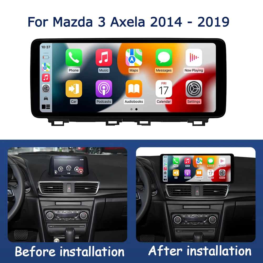 Wireless Carplay for Mazda 3 Axela 2014 - 2019 Android OS Car HD Display Screen Multimedia