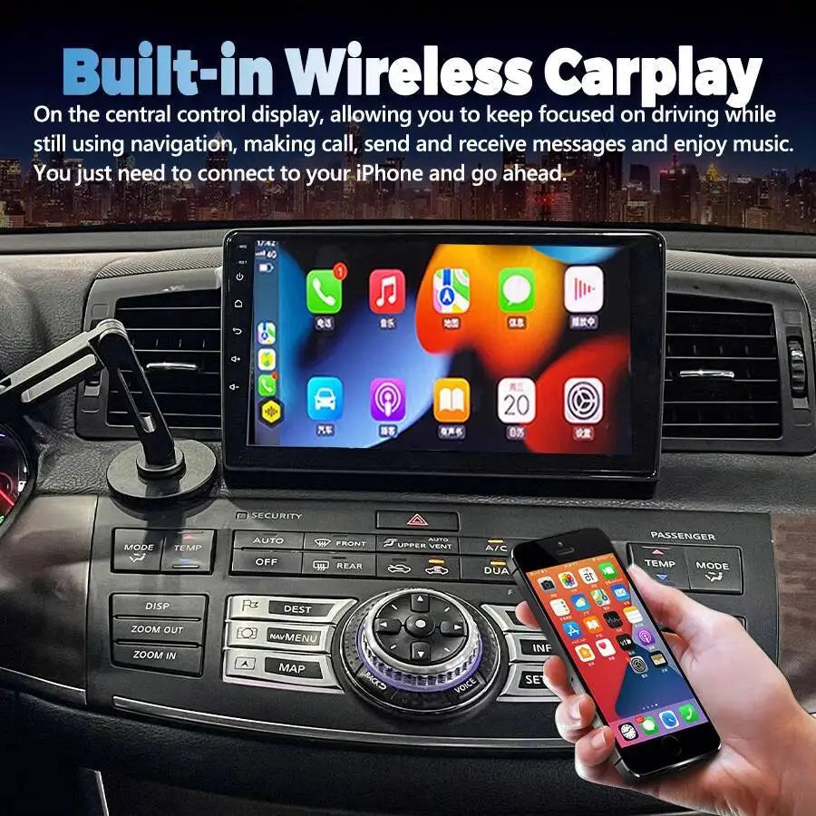 For Infiniti M35 2007-2010 Android 15 Car Radio GPS Navigation Auto Stereo Screen Multimed