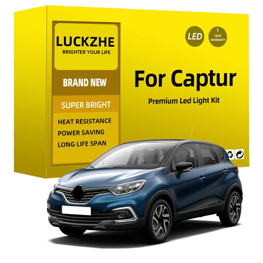 9-Piece LED Interior Light Kit for Renault Captur - Canbus Error-Free Bulbs | AUTOKITSHOP