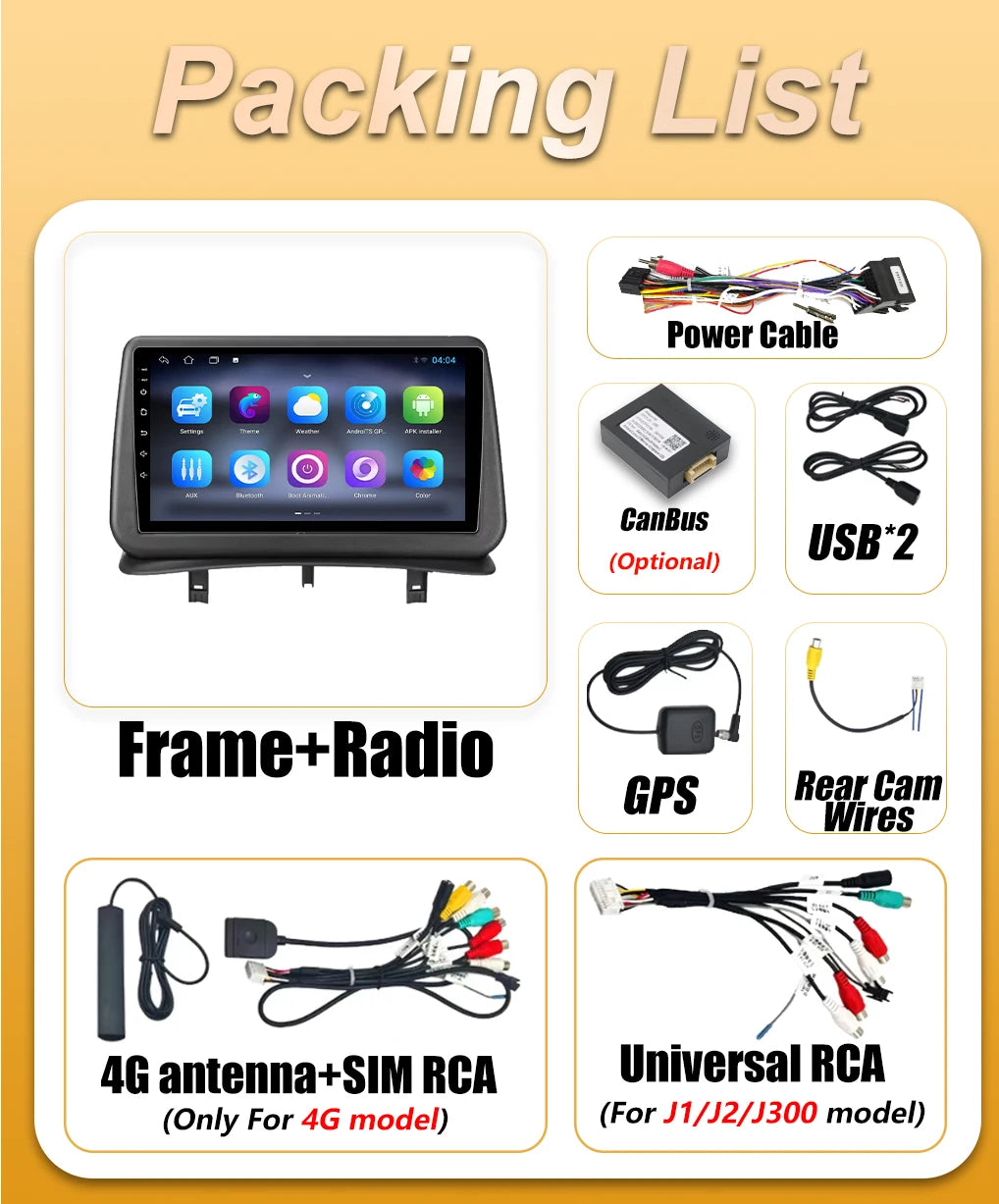 Car Radio Android 16 Carplay For Renault Clio 3 2005 -2014 Multimedia Player Stereo GPS Au | AUTOKITSHOP