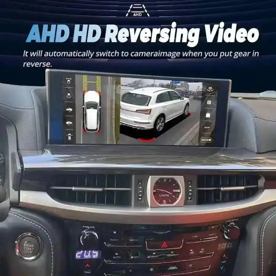 Car Android For Lexus LX570 2016-2024 Radio Tape Recorders GPS 12.3inch Qled Screen Multim | AUTOKITSHOP