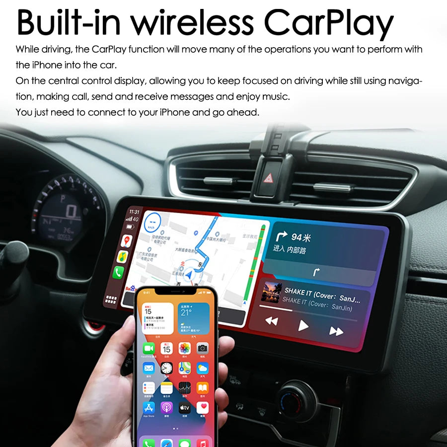 12.3" Android 13 For Honda CRV CR-V 2016 Breeze 2017 2021 GPS Navigation Car Multimedia Vi
