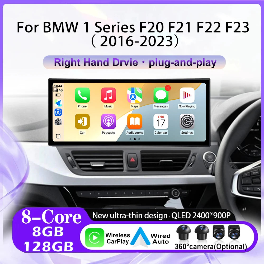 For BMW 1 Series F20 F21 F22 F23 Android Auto Wireless Carplay Car Radio Multimedia Player