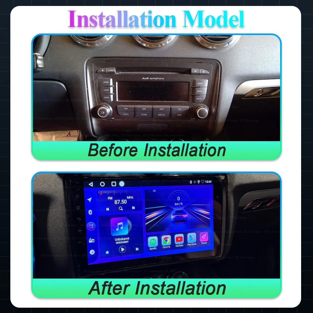 Android 16 For Audi Tt Mk2 8j 2006-2014 Car Radio Video Multimedia Player Android Auto Gps | AUTOKITSHOP